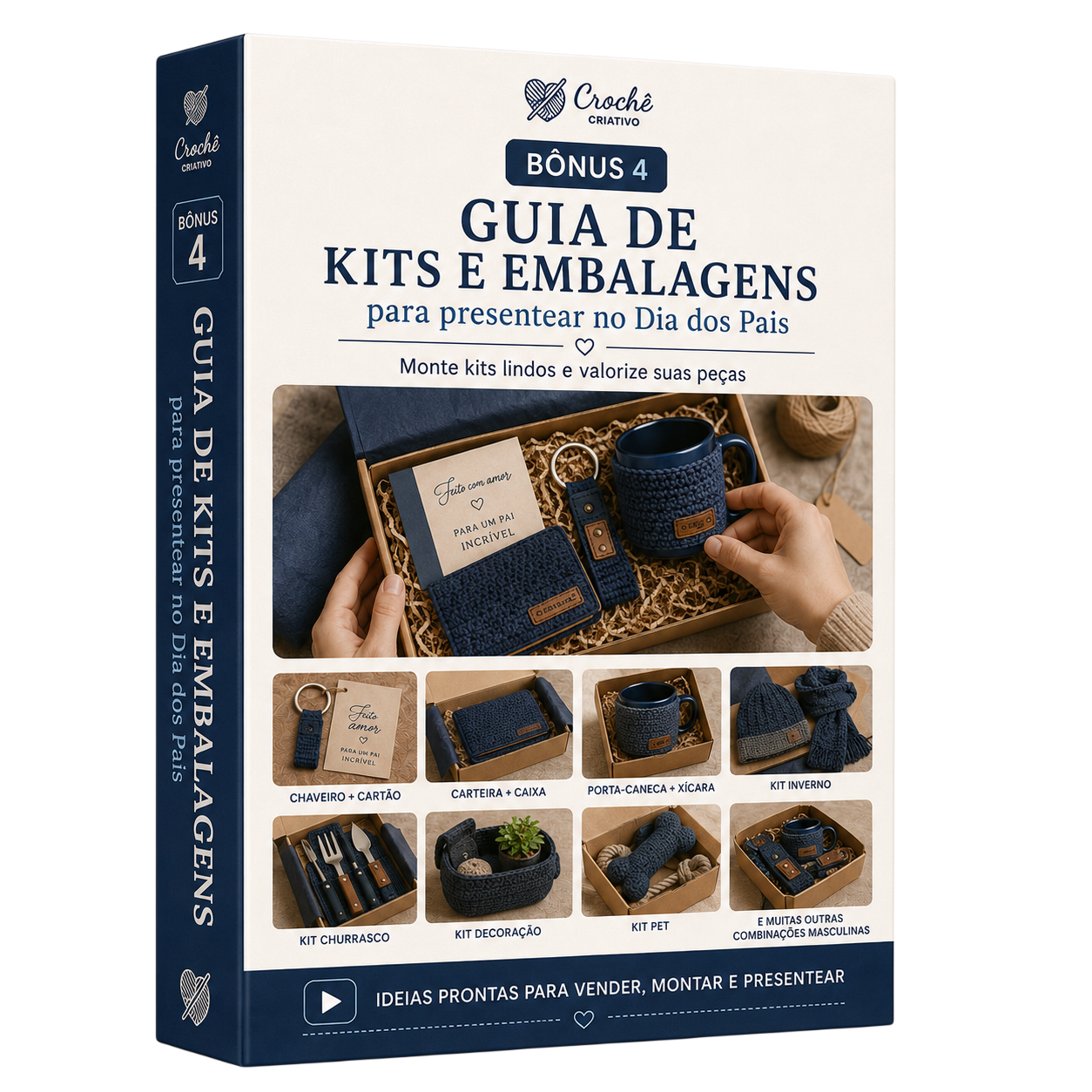 Mockup do Guia de Kits e Embalagens para o Dia dos Pais